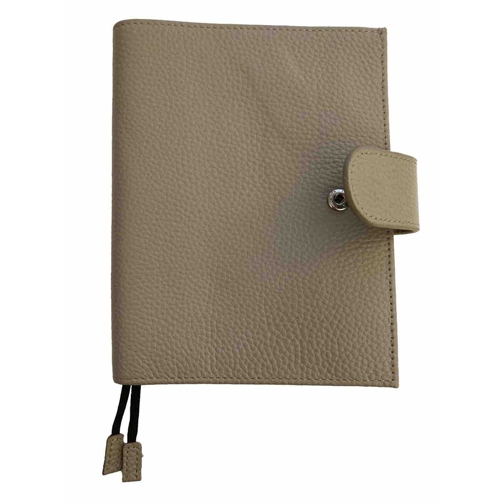 Moterm Planner Cover Folio Organizer Gray Pebbled Leather 6.5" x 5" - Picture 2 of 9